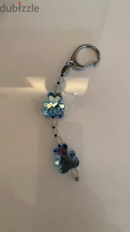 swaroveski teddy bear chain key ring keychain for sale 6