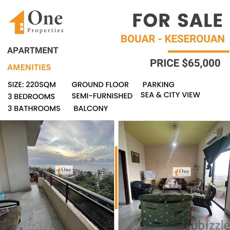 APARTMENT FOR SALE IN BOUAR - KESEROUAN 0