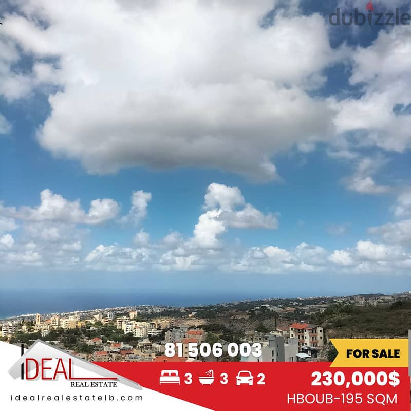 195sqm Apartment for sale in Hboub-Jbeil REF#PA119 0