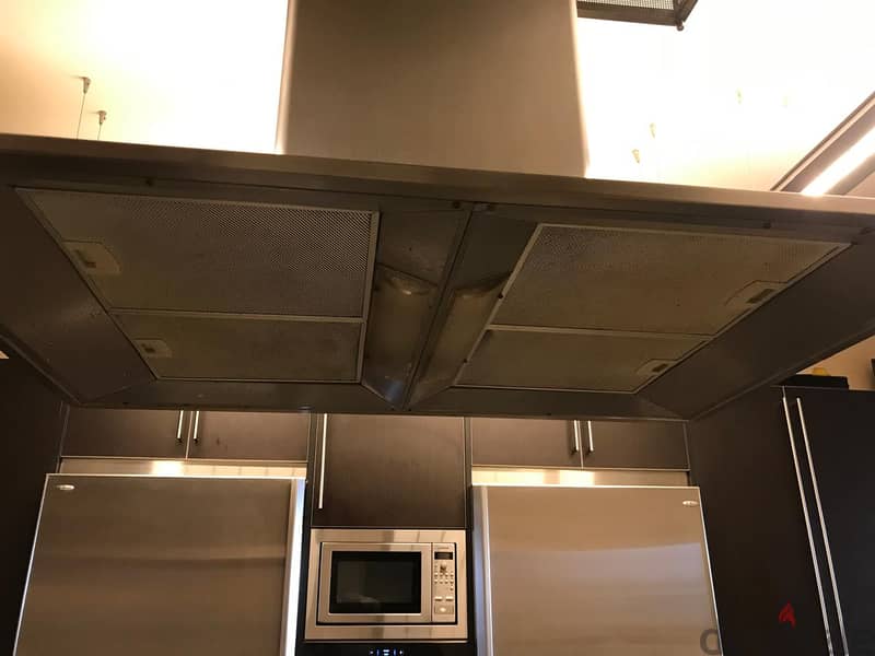 Kitchen oven hood stove 5 heads 90cm 1