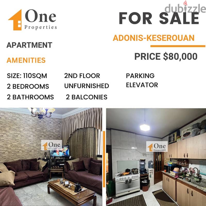 APARTMENT FOR SALE IN ADONIS - KESEROUAN 0