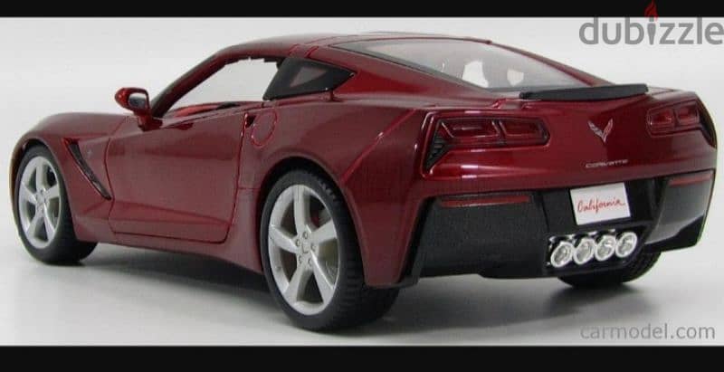 Corvette C7 2014 Stingray diecast car model 1;18 2