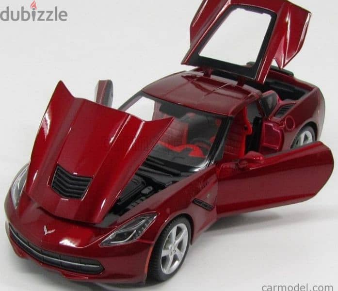 Corvette C7 2014 Stingray diecast car model 1;18 5