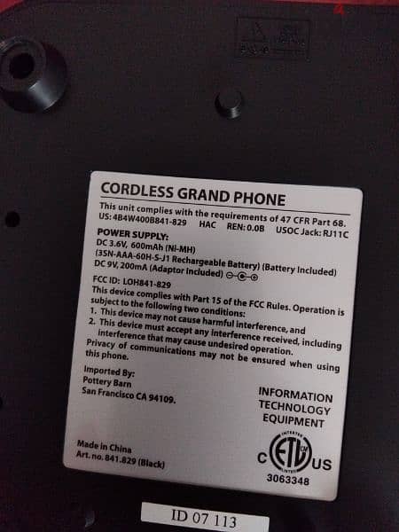 Grand Cordless Phone 2