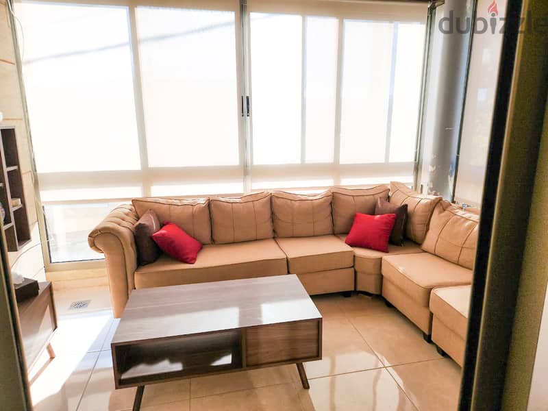 130 SQM Decorated Apartment in Douar, Metn with Partial View 1