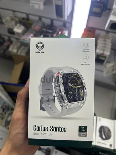 Green lion carlos santos smart watch white amazing & new price