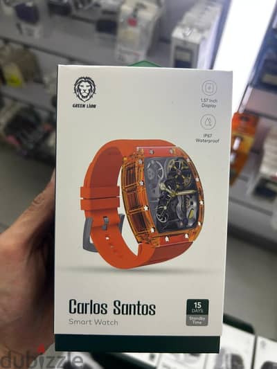 Green lion carlos santos smart watch orange good & best offer