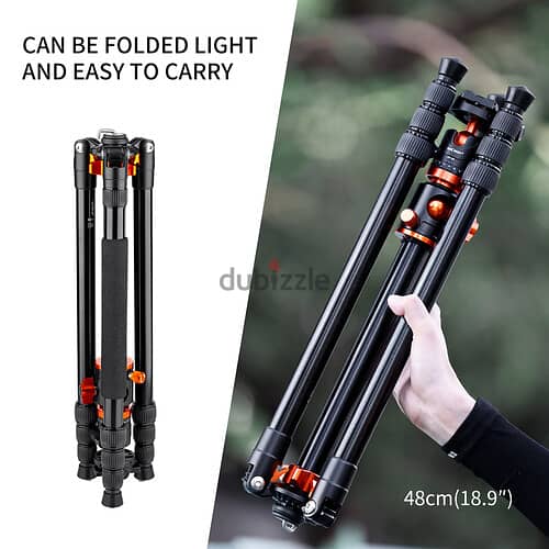 K&F Concept SA254T2 Lightweight Aluminum Compact Tripod 2