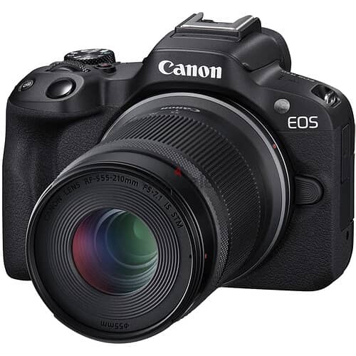 Canon EOS R50 Mirrorless Camera with 18-45mm and 55-210mm Lenses 1