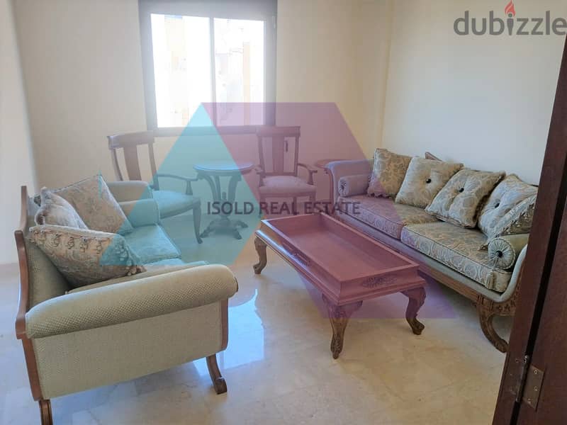 A 140 m2 apartment having an open sea view for rent in Dbaye 1