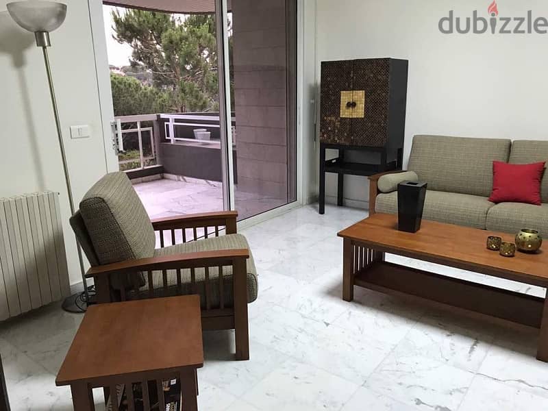 Furnished apartment for rent in Baabdat with open views. 12