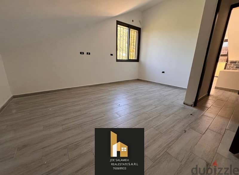 200m2 duplex in Safra with 2 terraces open view 114,000$/صفرا 6