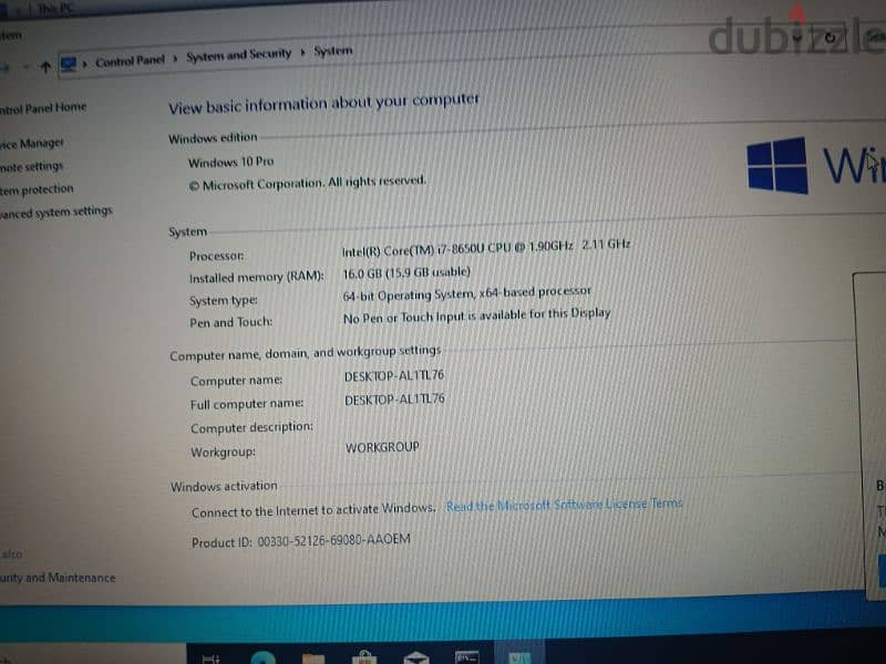 dell 5490 core i7 8th gen 16G ram ddr4 6