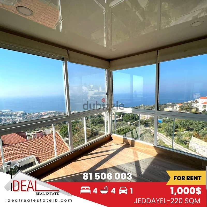 Duplex for rent in jeddayel 220 SQM REF#JH17121 0