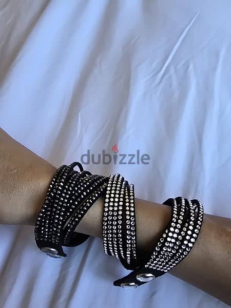 2 Swarovski Wrap Bracelets 3