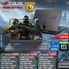 ASUS ROG STRIX G16 CORE i7-13650HX RTX 4060 165HZ 16” GAMING LAPTOP 0