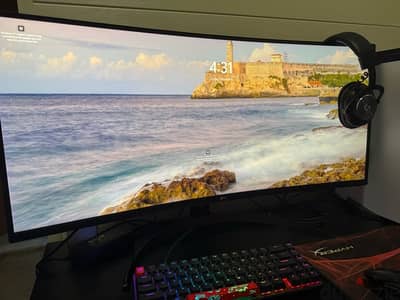 LG 34" UltraWide (34WP65C) QHD 160Hz 1ms Curved Monitor