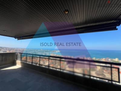 Furnished 230 m2 apartment with Panoramic sea view for sale in Jounieh