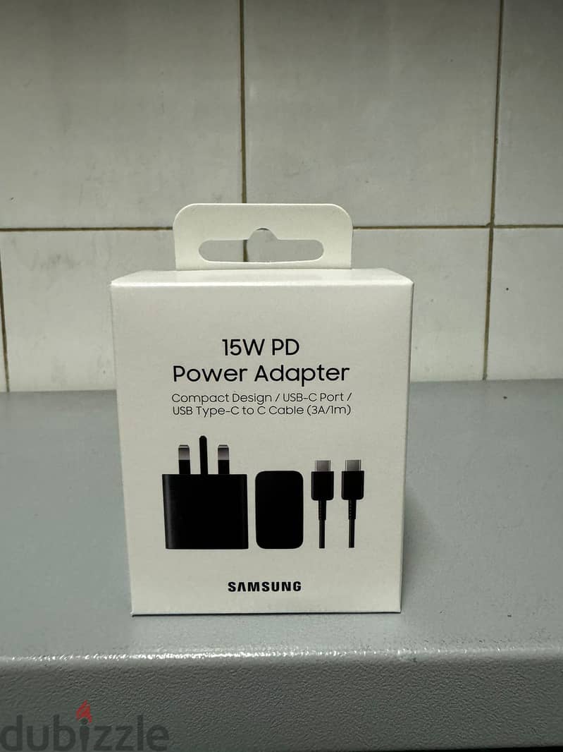 Samsung 15w usb-c pd power adapter with cable black last & new offer 0