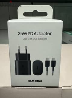 Samsung adapter 25w black 2 pin + cable last and new offer 0