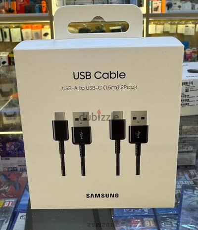 Samsung Usb-A to usb-c cable 1.5m 2 pack black last & best offer