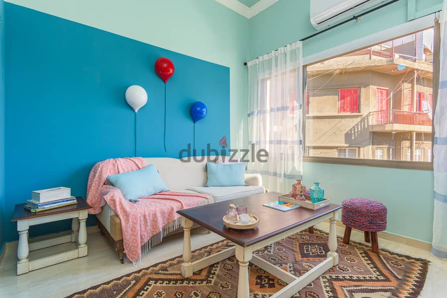 Furnished 1-Bedroom Apartment in Mar Mkhayel شقة مفروشة للايجار 2