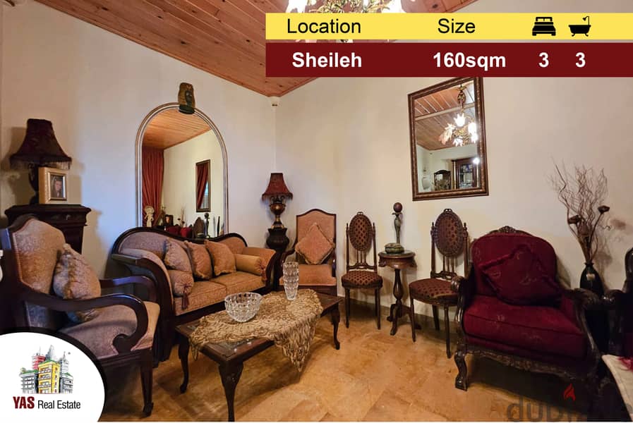 Sheileh 160m2 | Open View | High End | Decorated | Quiet Street | TO 0