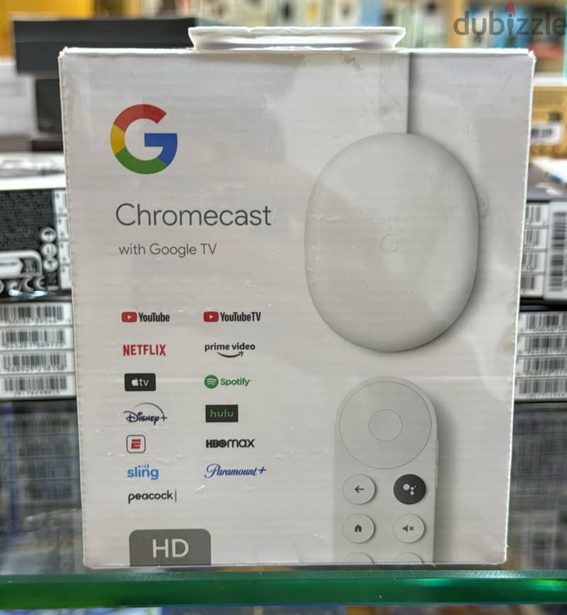 Google chromecast with google tv hd white amazing & good offer 0