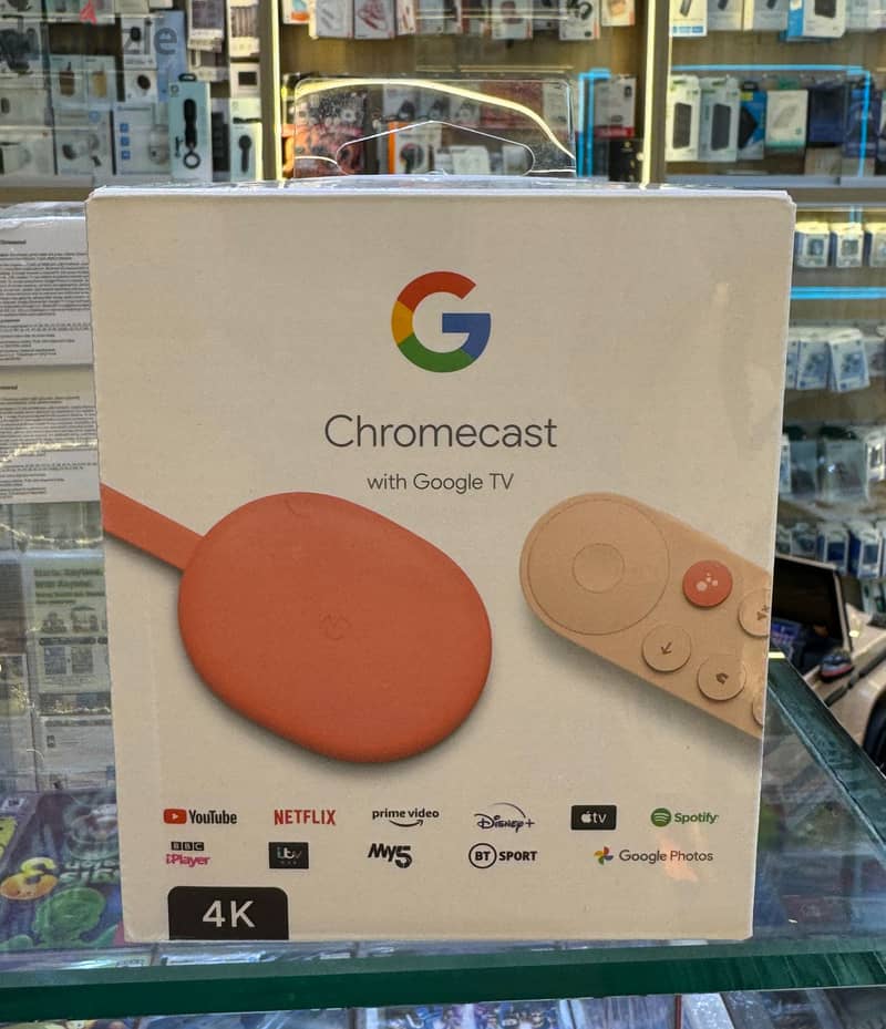 Google chromecast with google tv 4k sky sunrise great & good price 0