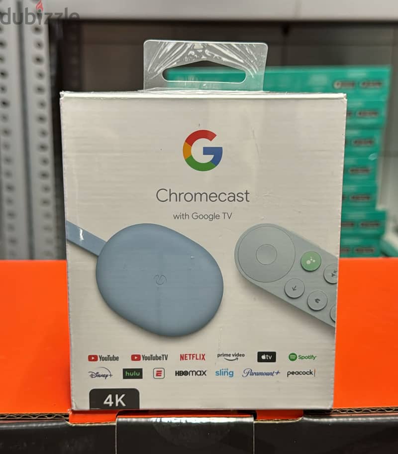 Google chromecast with google tv 4k sky blue amazing & last offer 0