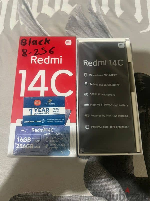 redmi 14c 8+8ram 256gb new 1 years warranty 120 days screen changer 2