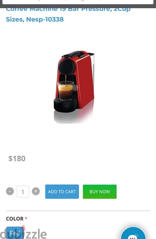 Nespresso mini Essenza Coffee machine 1