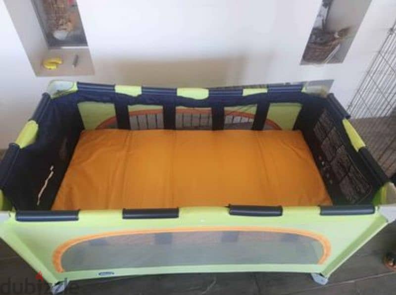 child bed Chicco foldable/parc 60$ 1