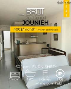 Furnished Studio apartment for Rent in Jounieh Keserwan