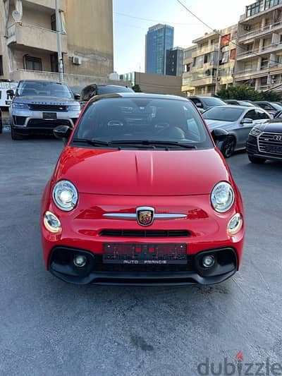 Fiat Abarth 595 2019 red on black