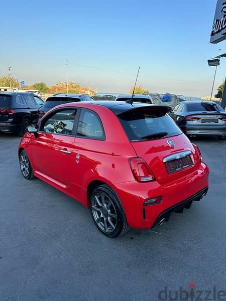 Fiat Abarth 595 2020 red on black 3