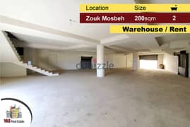 Zouk Mosbeh 280m2 | Depot / Warehouse | Perfect Condition | TO/EL | 0