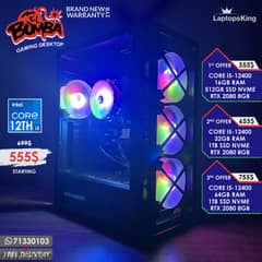 EL BOMBA RGB CORE i5-12400 RTX 2080 GAMING DESKTOPS 0