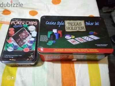 2 boxes poker chips