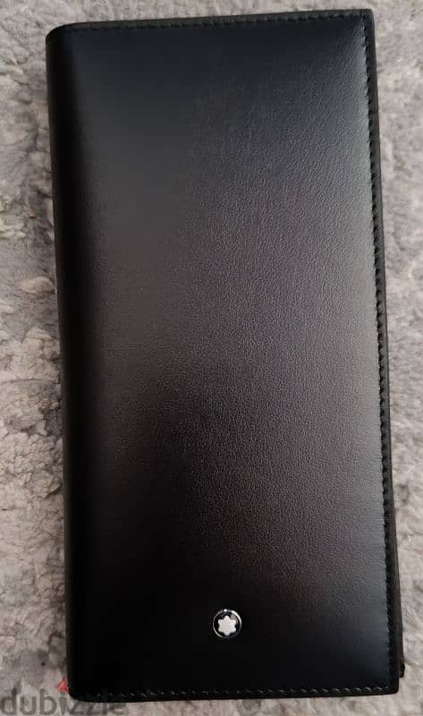 original mont blanc leather bifold wallet 1