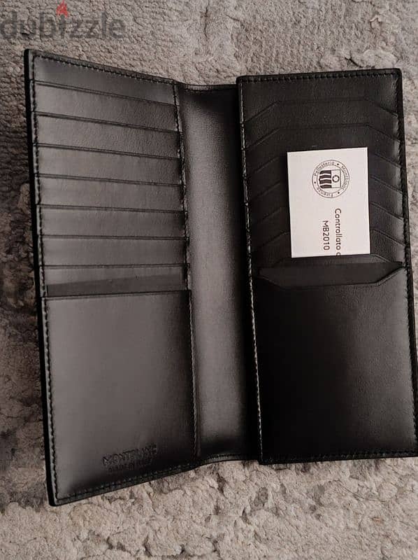 original mont blanc leather bifold wallet 2