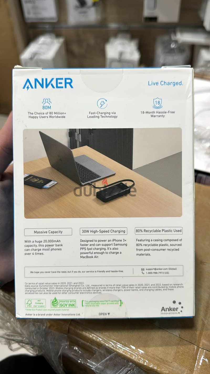 Anker Power Bank (20k,30w) with Digital Display amazing & good offer 1