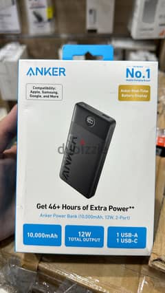 Anker Power Bank (10,000mah, 12w ,2port) exclusive & new price 0