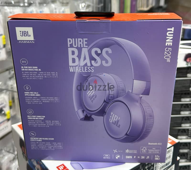 Jbl tune 520bt purple great and brand new offer 1