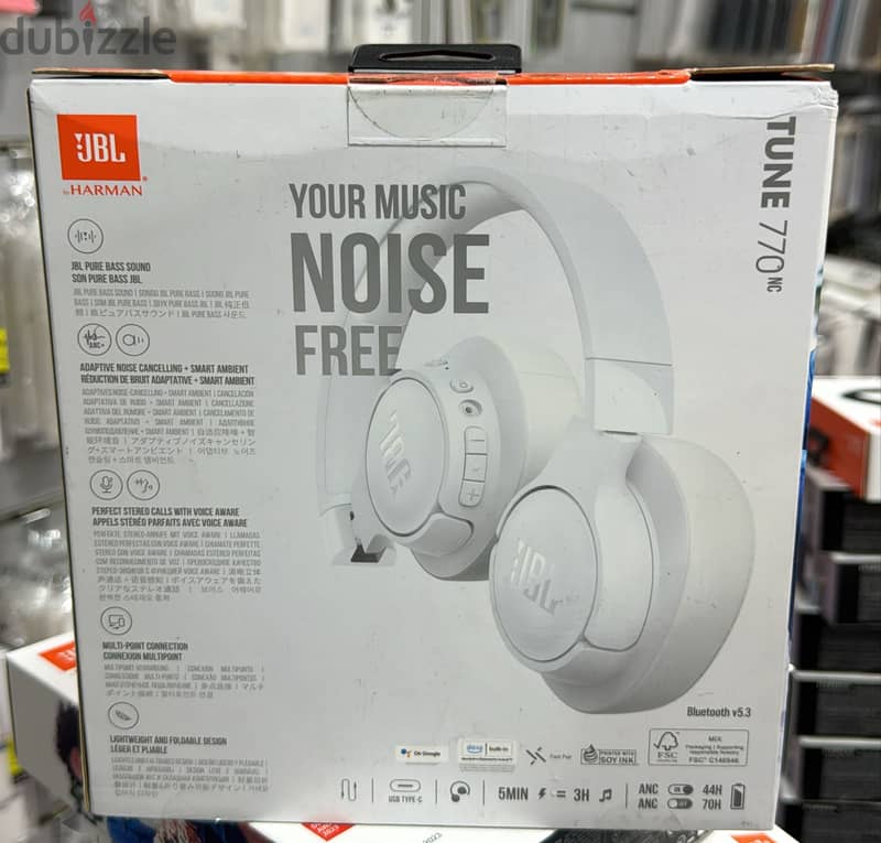 Jbl tune 770nc white amazing & original price 1