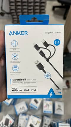 Anker powerline II 3in1 cable 3ft 0