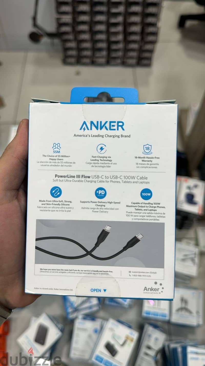 Anker Powerline III Flow Usb-c to Usb-c 100w Cable 3ft 1