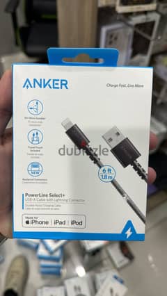 Anker powerline select+ usb a to lightning cable 6ft 0