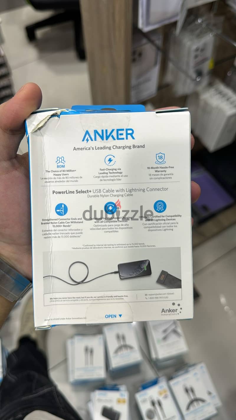 Anker powerline select+ usb-a to lightning cable 3ft great & best pric 1