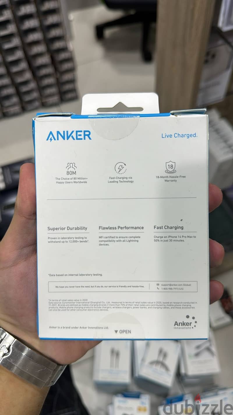 Anker 322 usb-c to lightning braided cable 6ft original & last price 1